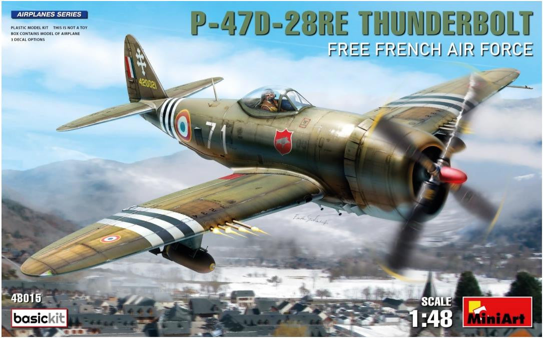MiniArt 1/48 P-47D-28RE Thunderbolt Free French 48015